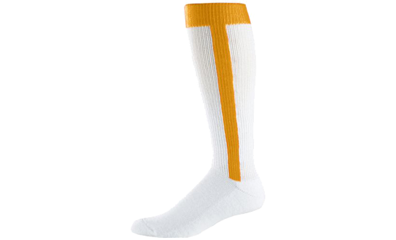 Baseball Stirrup Socks White/Gold