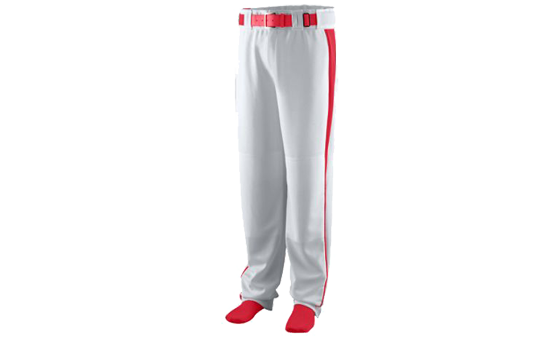 Triple Play Grey/Red Baseball Pant