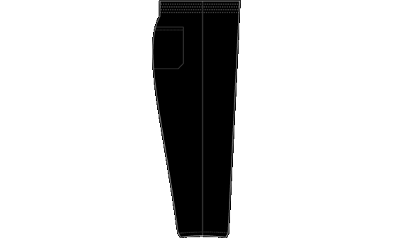 Prostar Elastic Bottom Black Pant