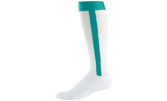 Baseball Stirrup Socks White/Teal