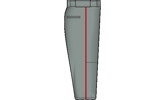 Prostar Grey and Red Piped Pant