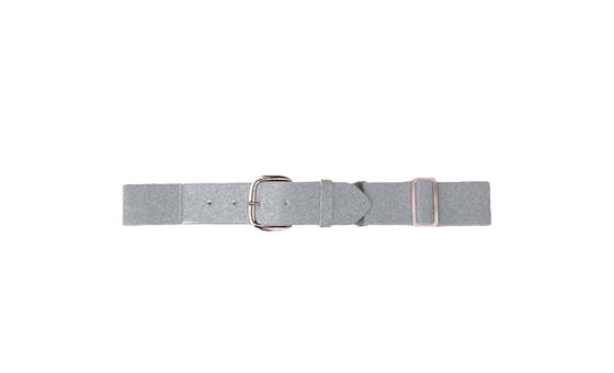 Elastic Baseball Belt Silver Grey