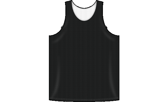 Reversible Polymesh Black Basketball Jersey