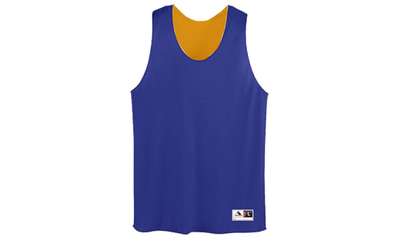 Purple and Gold Tricot Mesh Reversible Tank