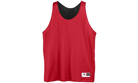 Red and Black Reversible Mini Mesh League Tank