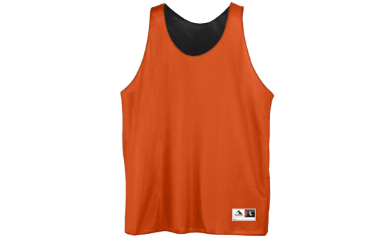 Orange and Black Reversible Mini Mesh League Tank