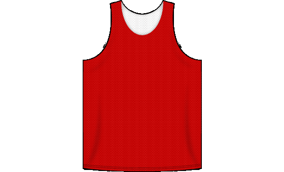 Reversible Polymesh Red Basketball Jersey