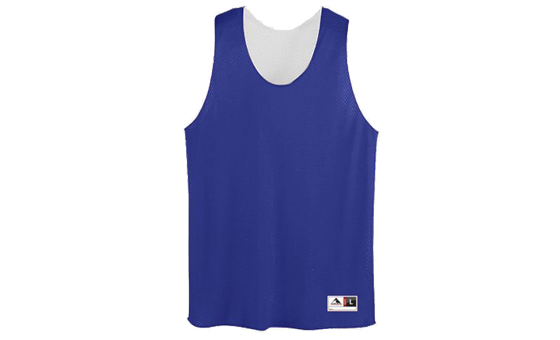 Purple and White Tricot Mesh Reversible Tank