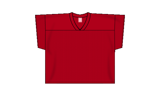 Practice Series Mesh Red Football Jersey