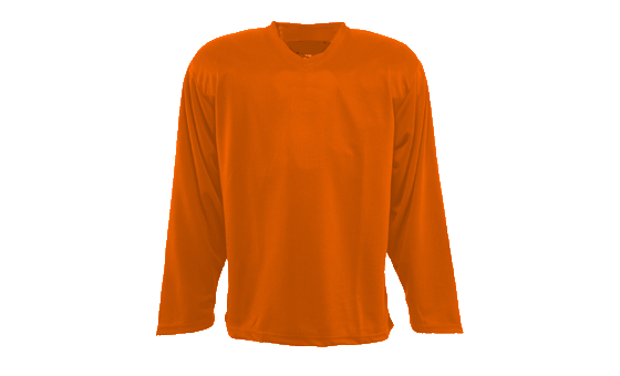 Practice Series Solid Orange Hockey Jersey