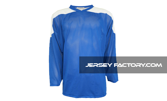 Polyknit League Series Jersey in Royal/White