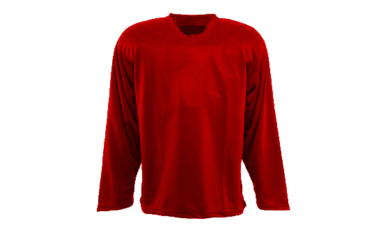 Practice Series Solid Red Hockey Jersey