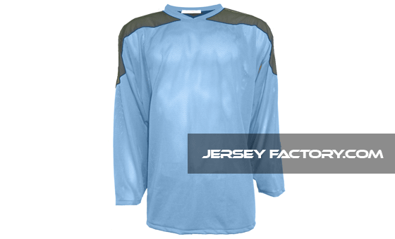 Polyknit League Series Jersey in Powder/Navy