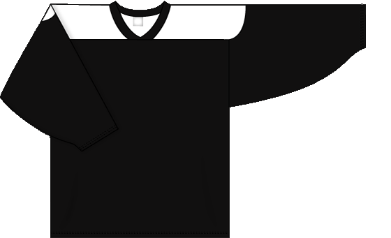 Polyknit League Series Jersey in Black/White