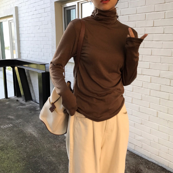 Easy Match High Neck Solid Shirt